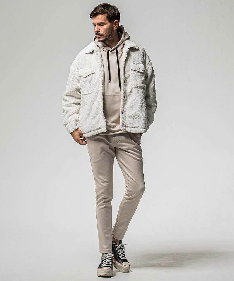 RESOUND CLOTHING(リサウンドクロージング)】CHRIS EASY suede TUCK