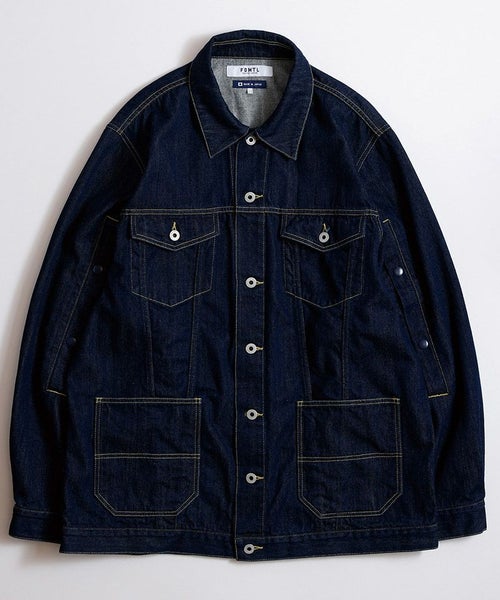 FDMTL(ファンダメンタル)】PATCHWORK HAORI JACKET 3YR WASH 