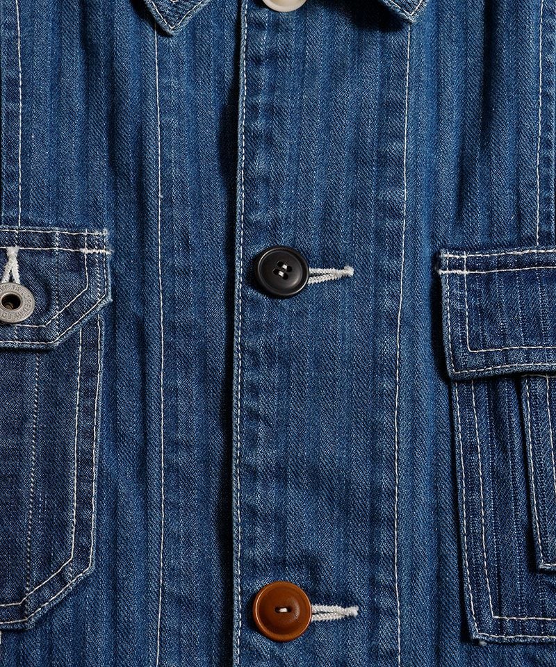 FDMTL(ファンダメンタル)】PACHWORK COVERALL JACKET 3YR WASH