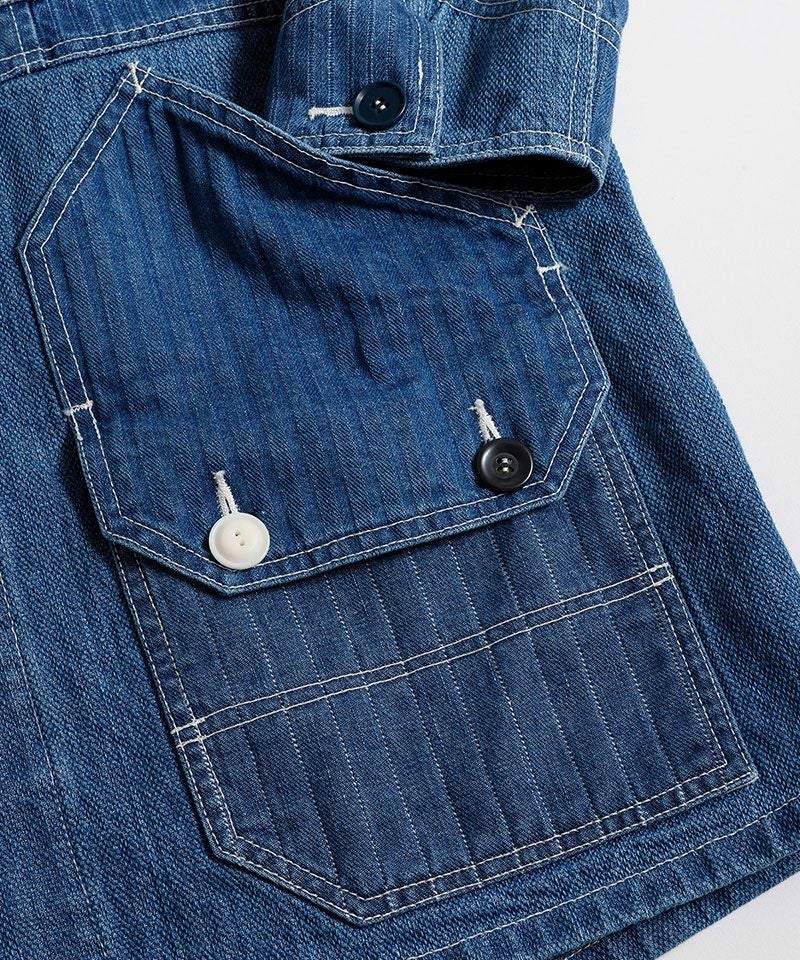 FDMTL(ファンダメンタル)】PACHWORK COVERALL JACKET 3YR WASH