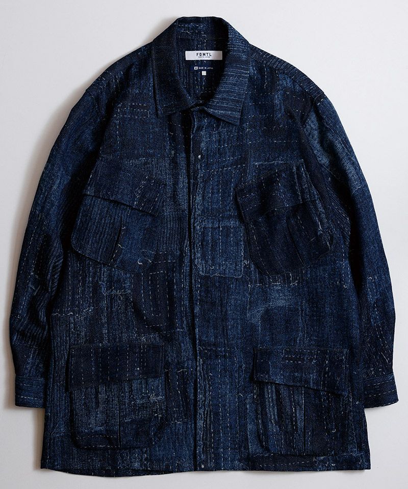 FDMTL(ファンダメンタル)】HAORI ZIP JACKET RINSE 羽織ジップ