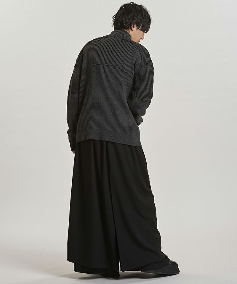 30%OFF【NO ID.(ノーアイディー)】 ﾊﾞｲｶｰｽﾞﾆｯﾄZIP-CD カーディガン