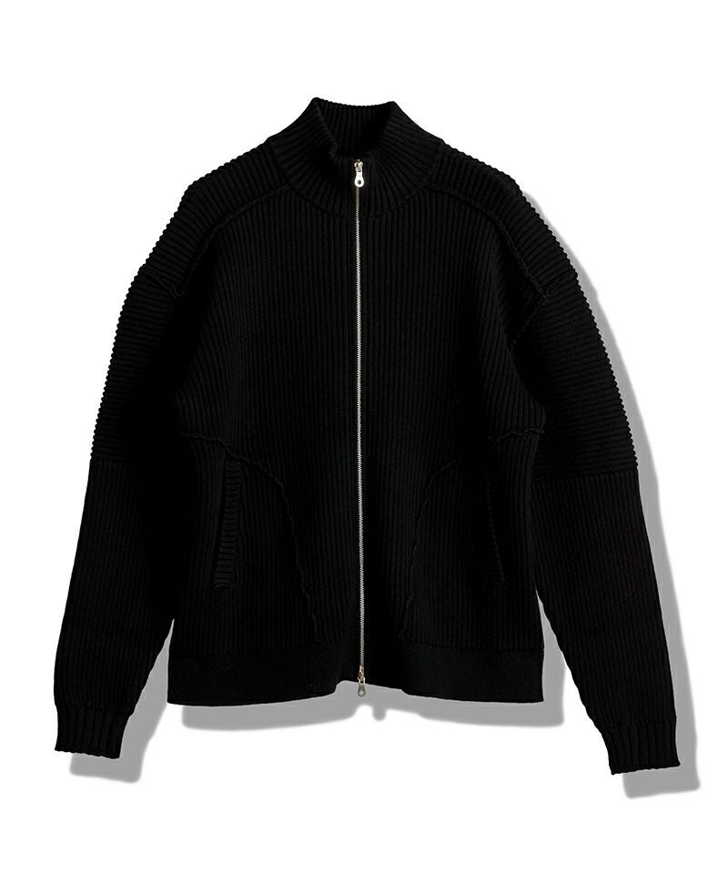 30%OFF【NO ID.(ノーアイディー)】 ﾊﾞｲｶｰｽﾞﾆｯﾄZIP-CD カーディガン