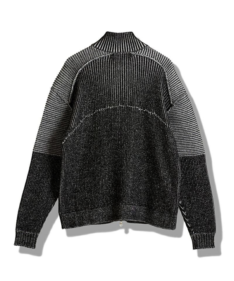 30%OFF【NO ID.(ノーアイディー)】 ﾊﾞｲｶｰｽﾞﾆｯﾄZIP-CD カーディガン