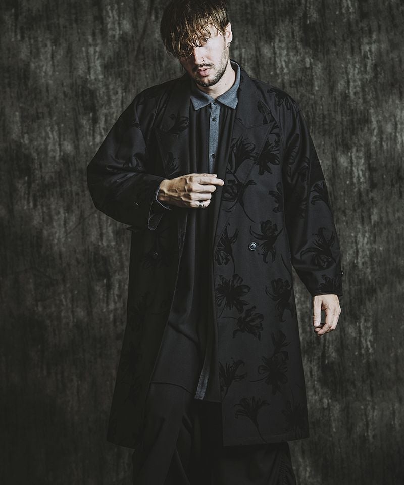 50%OFF【NO ID.(ノーアイディー)】 ﾀﾞﾌﾞﾙﾌﾞﾚｽﾄBIGﾛﾝｸﾞｺｰﾄ(457006-342C 
