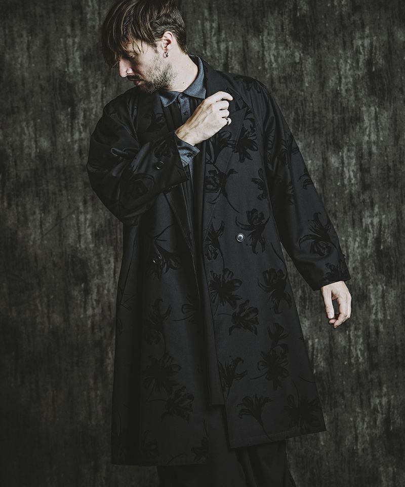 50%OFF【NO ID.(ノーアイディー)】 ﾀﾞﾌﾞﾙﾌﾞﾚｽﾄBIGﾛﾝｸﾞｺｰﾄ(457006-342C 