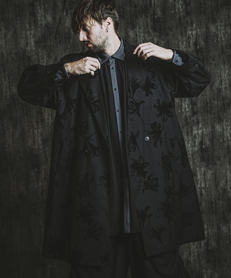 50%OFF【NO ID.(ノーアイディー)】 ﾀﾞﾌﾞﾙﾌﾞﾚｽﾄBIGﾛﾝｸﾞｺｰﾄ(457006-342C 