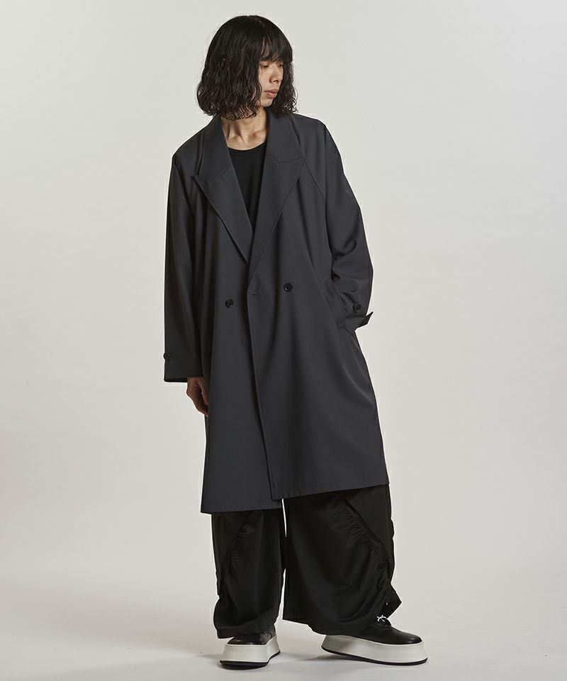 50%OFF【NO ID.(ノーアイディー)】 ﾀﾞﾌﾞﾙﾌﾞﾚｽﾄBIGﾛﾝｸﾞｺｰﾄ(457006-342C