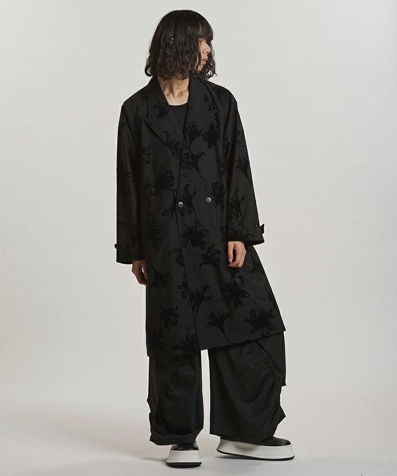 50%OFF【NO ID.(ノーアイディー)】 ﾀﾞﾌﾞﾙﾌﾞﾚｽﾄBIGﾛﾝｸﾞｺｰﾄ(457006-342C