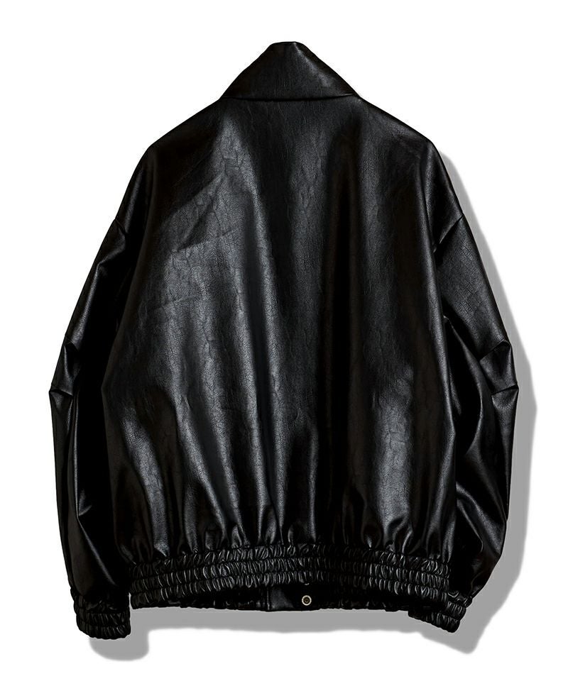 NO ID.(ノーアイディー)】 ｼﾝｾﾃｨｯｸﾚｻﾞｰBIGﾄﾗｯｸBLZ ブルゾン(857006