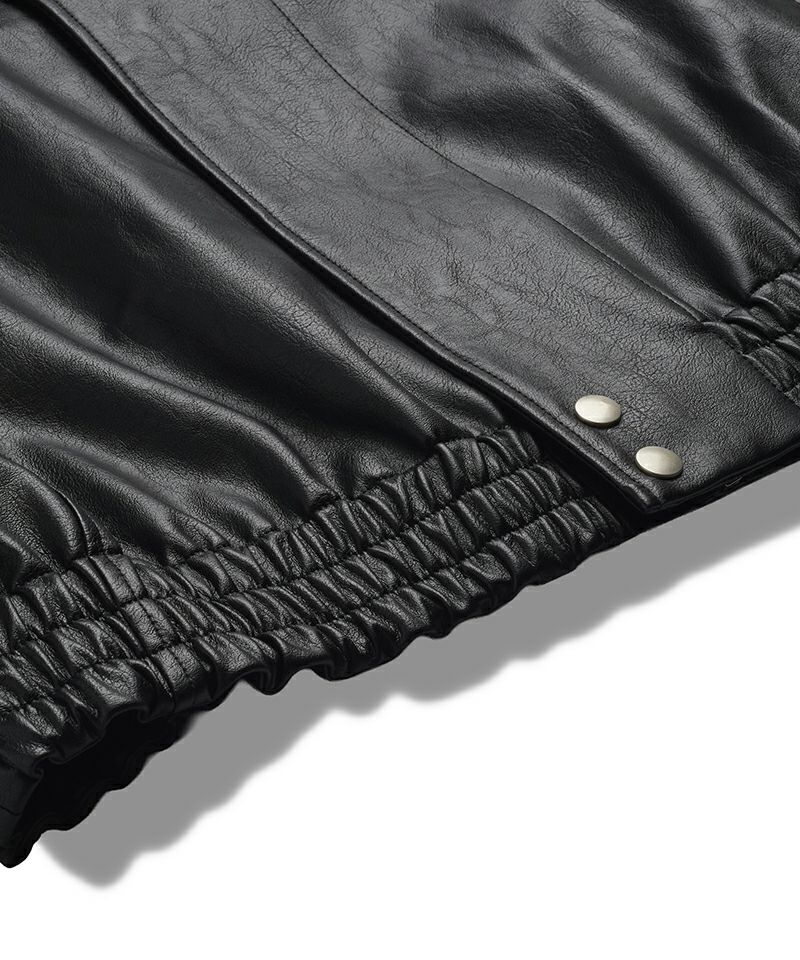 NO ID.(ノーアイディー)】 ｼﾝｾﾃｨｯｸﾚｻﾞｰBIGﾄﾗｯｸBLZ ブルゾン(857006