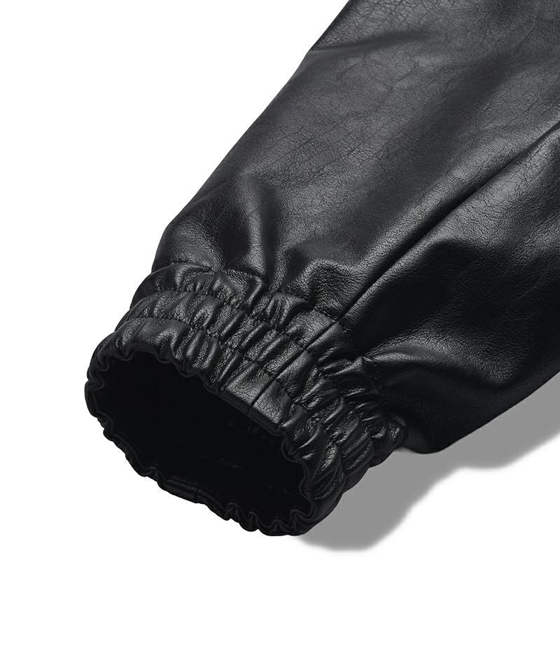 NO ID.(ノーアイディー)】 ｼﾝｾﾃｨｯｸﾚｻﾞｰBIGﾄﾗｯｸBLZ ブルゾン(857006