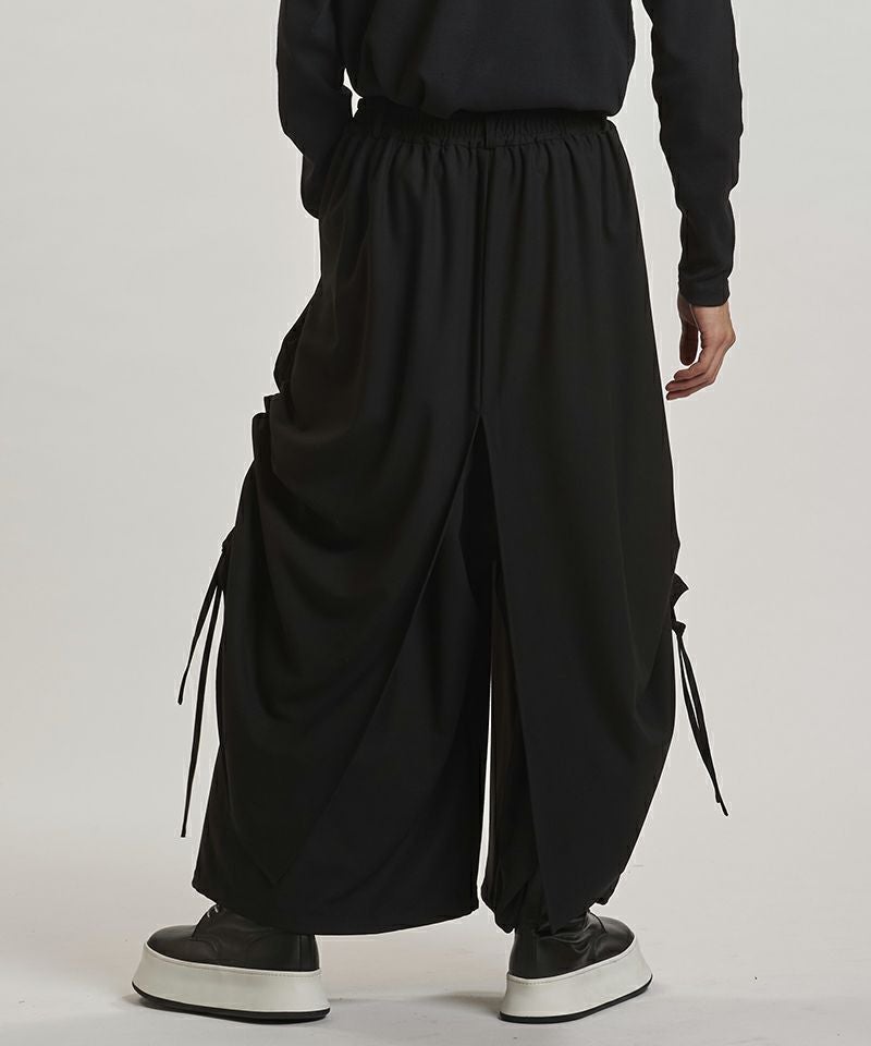 20%OFF【NO ID.(ノーアイディー)】 ドローストリングスレイヤードバギートラウザーズ 20%OFF【NO ID.(ノーアイディー)】 ドローストリングスレイヤードバギートラウザーズ