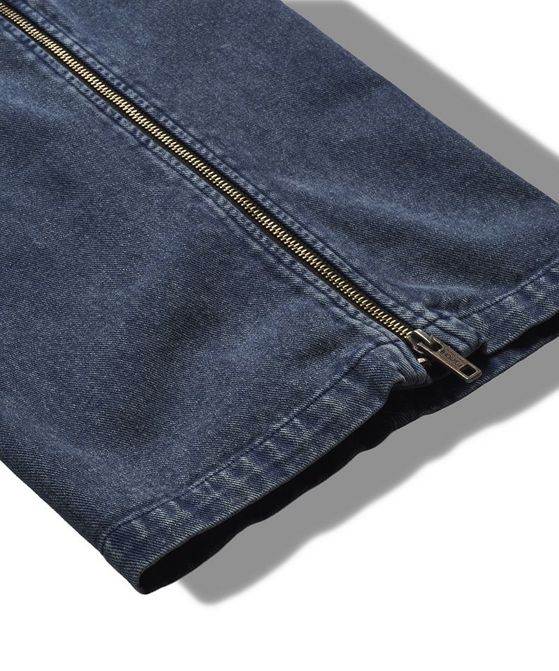 50%OFF【NO ID.(ノーアイディー)】 ｻｲﾄﾞﾊﾟｯﾁZIPﾜｲﾄﾞﾌﾚｱPT パンツ