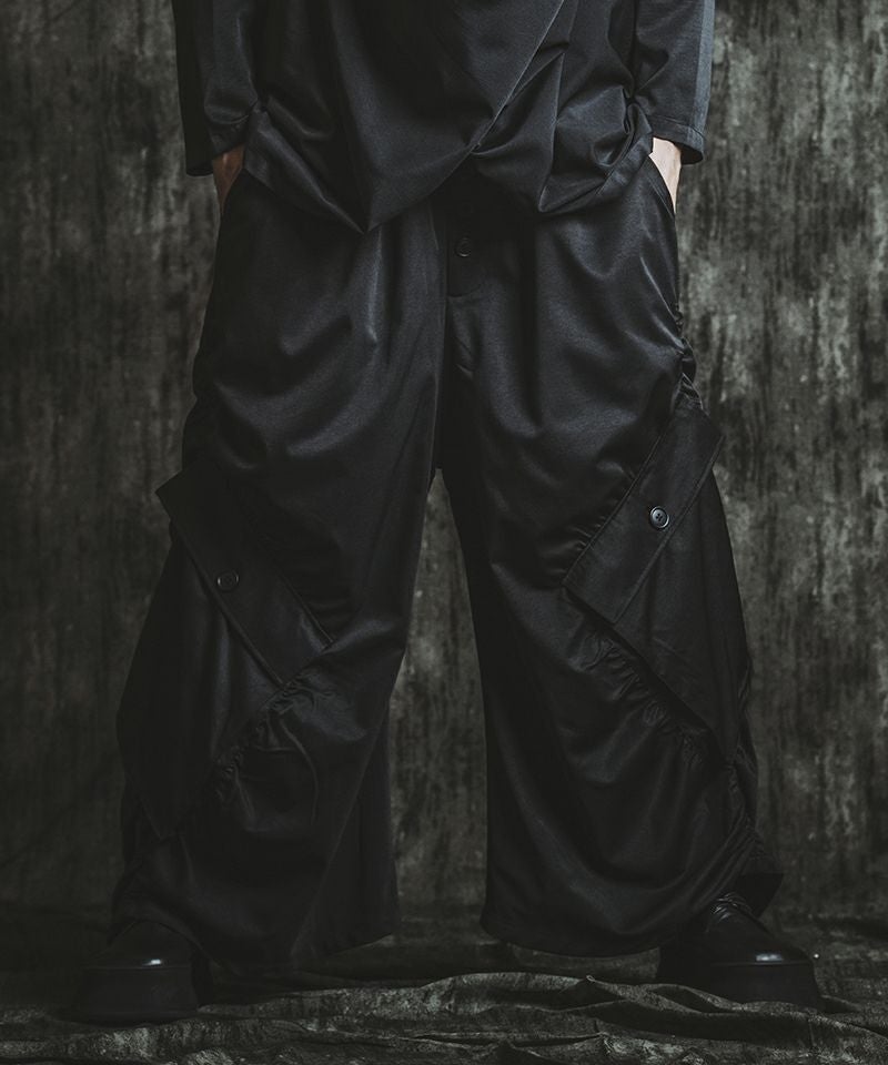 30%OFF【NO ID.(ノーアイディー)】ｻﾙｴﾙﾊﾞﾙｰﾝｸﾛｯﾌﾟﾄﾞPT パンツ(454006