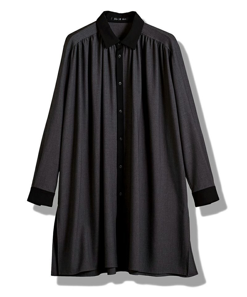 30%OFF【NO ID.(ノーアイディー)】ｸﾚﾘｯｸｷﾞｬｻﾞｰﾛﾝｸﾞSH シャツ(457006
