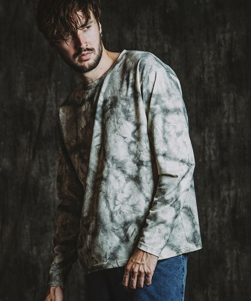 20%OFF【NO ID.(ノーアイディー)】UnevenﾌﾟﾘﾝﾄｻｰﾏﾙPO カットソー