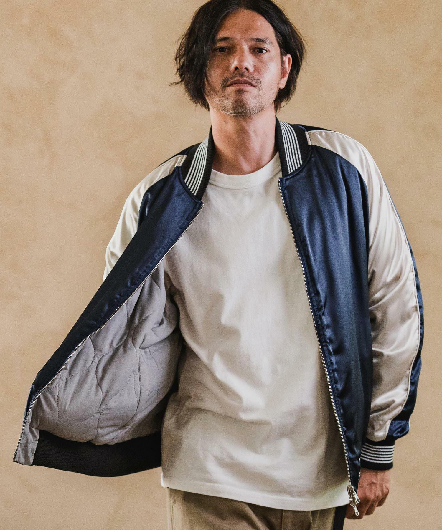 CAMBIO(カンビオ)】Different Design Reversible Jacket リバーシブル