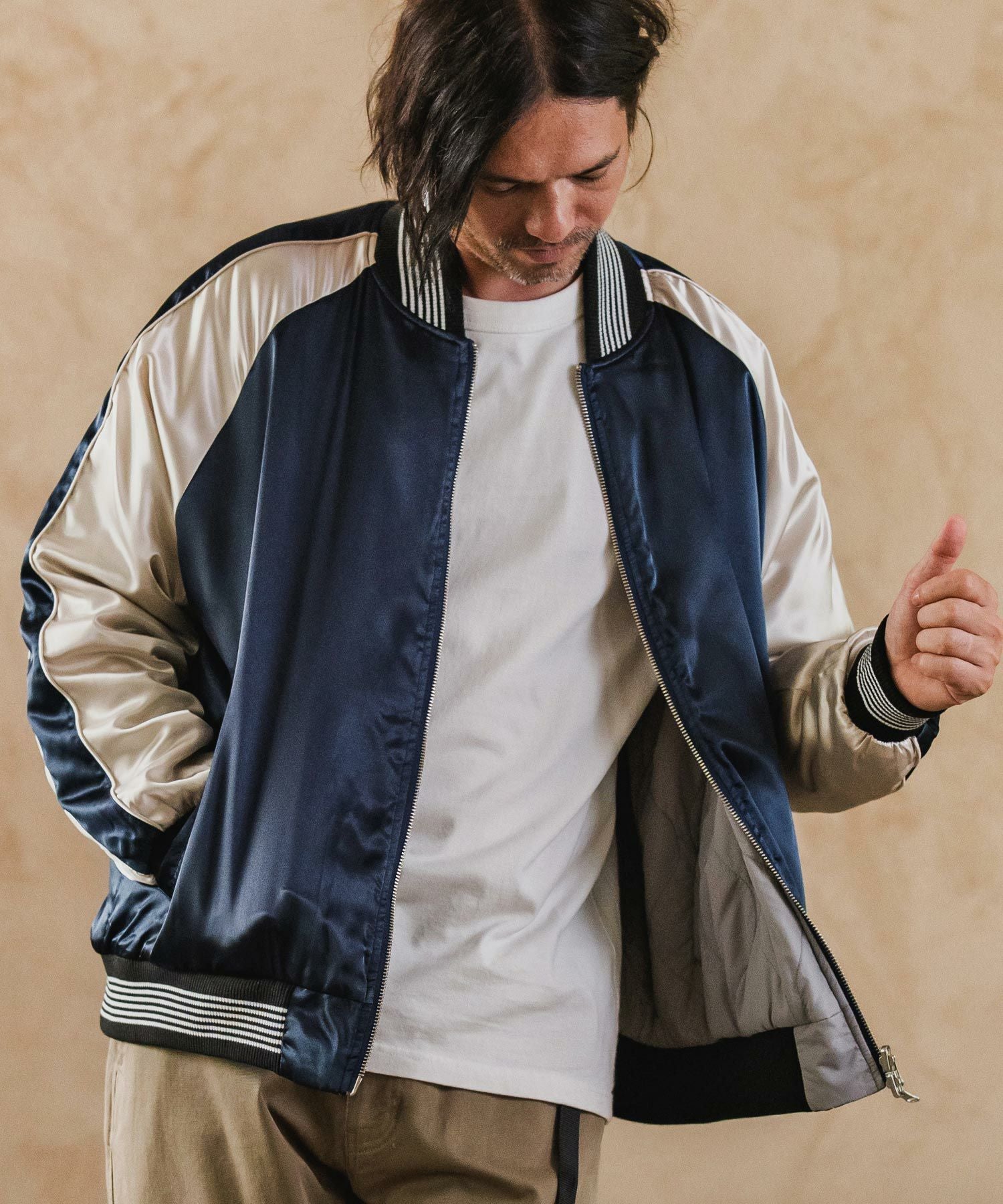 CAMBIO(カンビオ)】Different Design Reversible Jacket リバーシブル