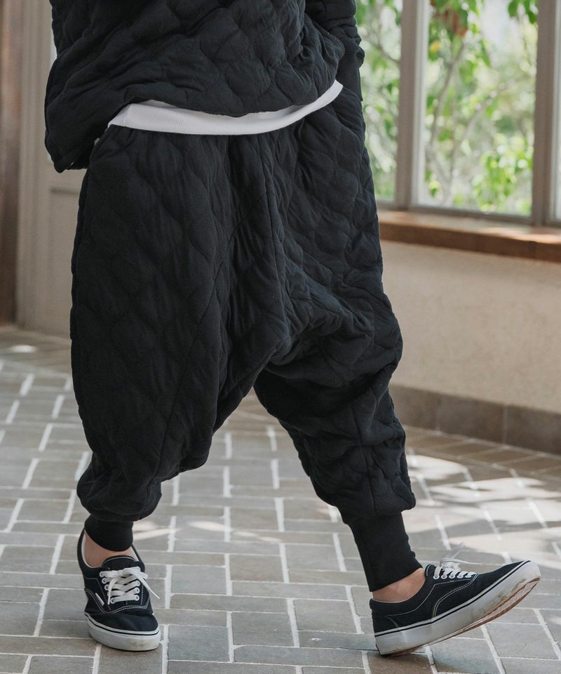 CAMBIO(カンビオ)】Wave Quilting Surrouel Pants キルティング 
