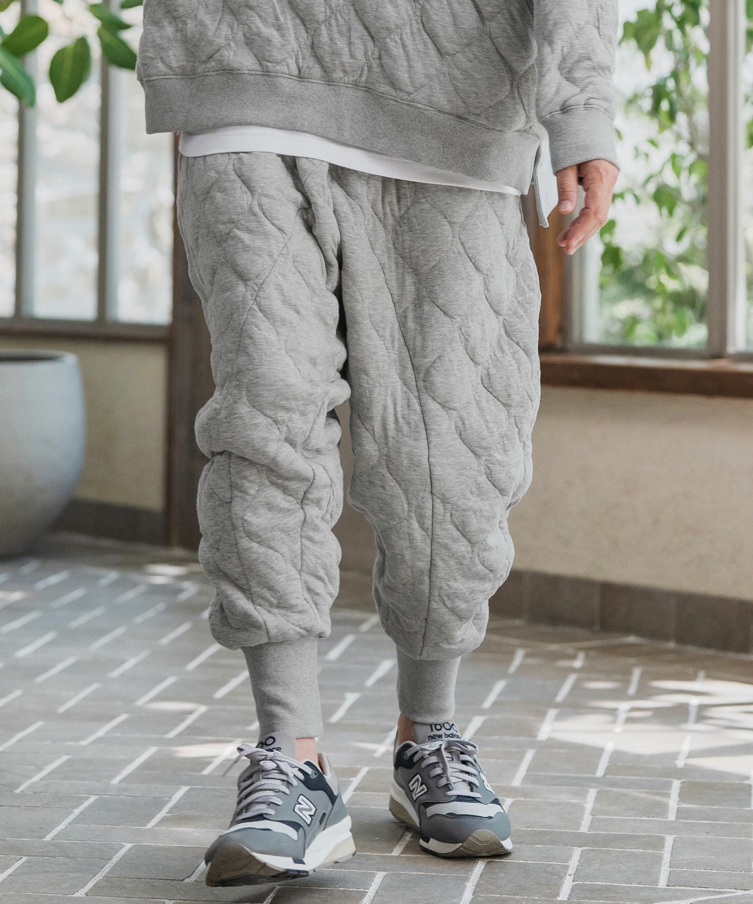 CAMBIO(カンビオ)】Wave Quilting Surrouel Pants キルティング