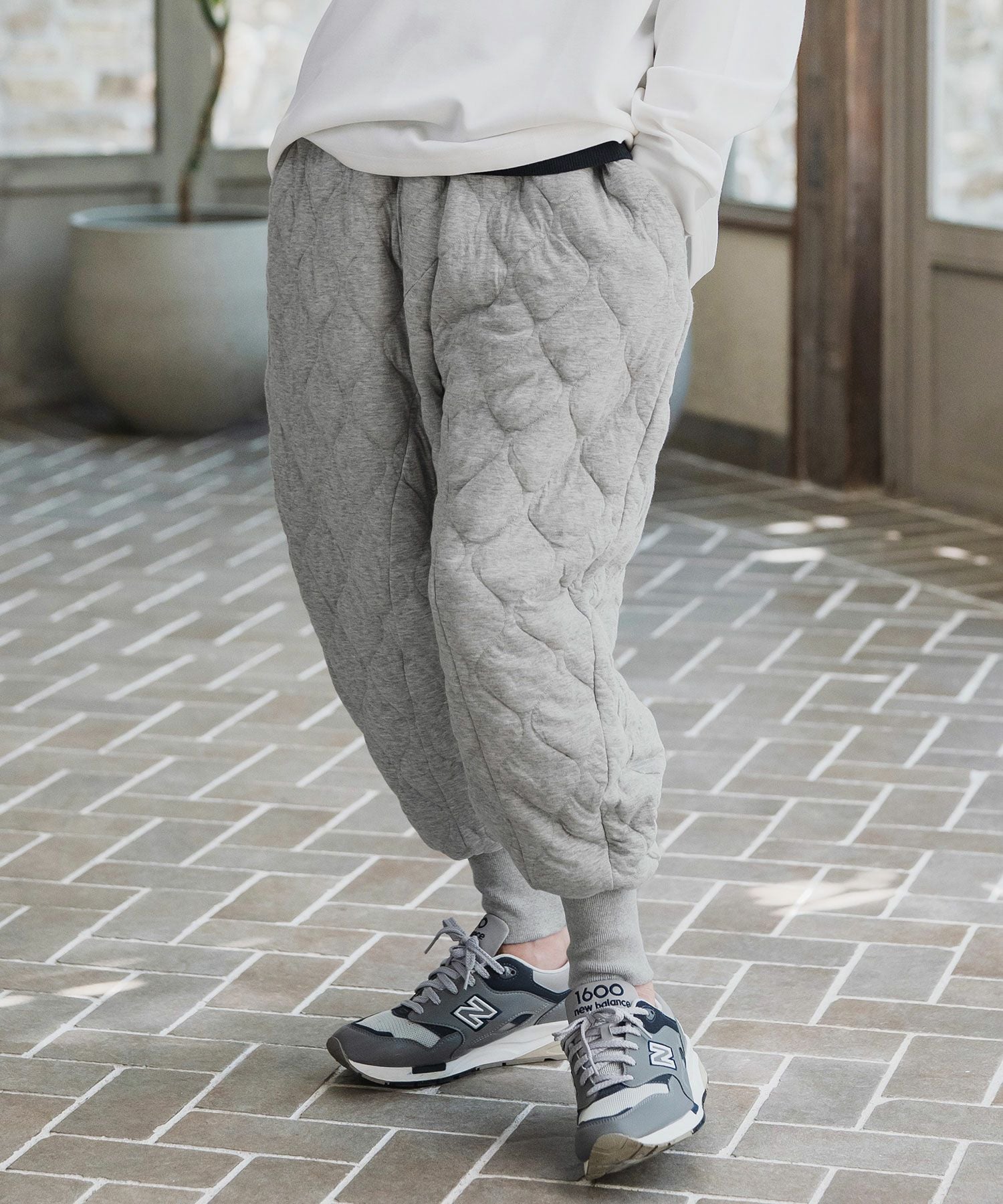 CAMBIO(カンビオ)】Wave Quilting Surrouel Pants キルティング