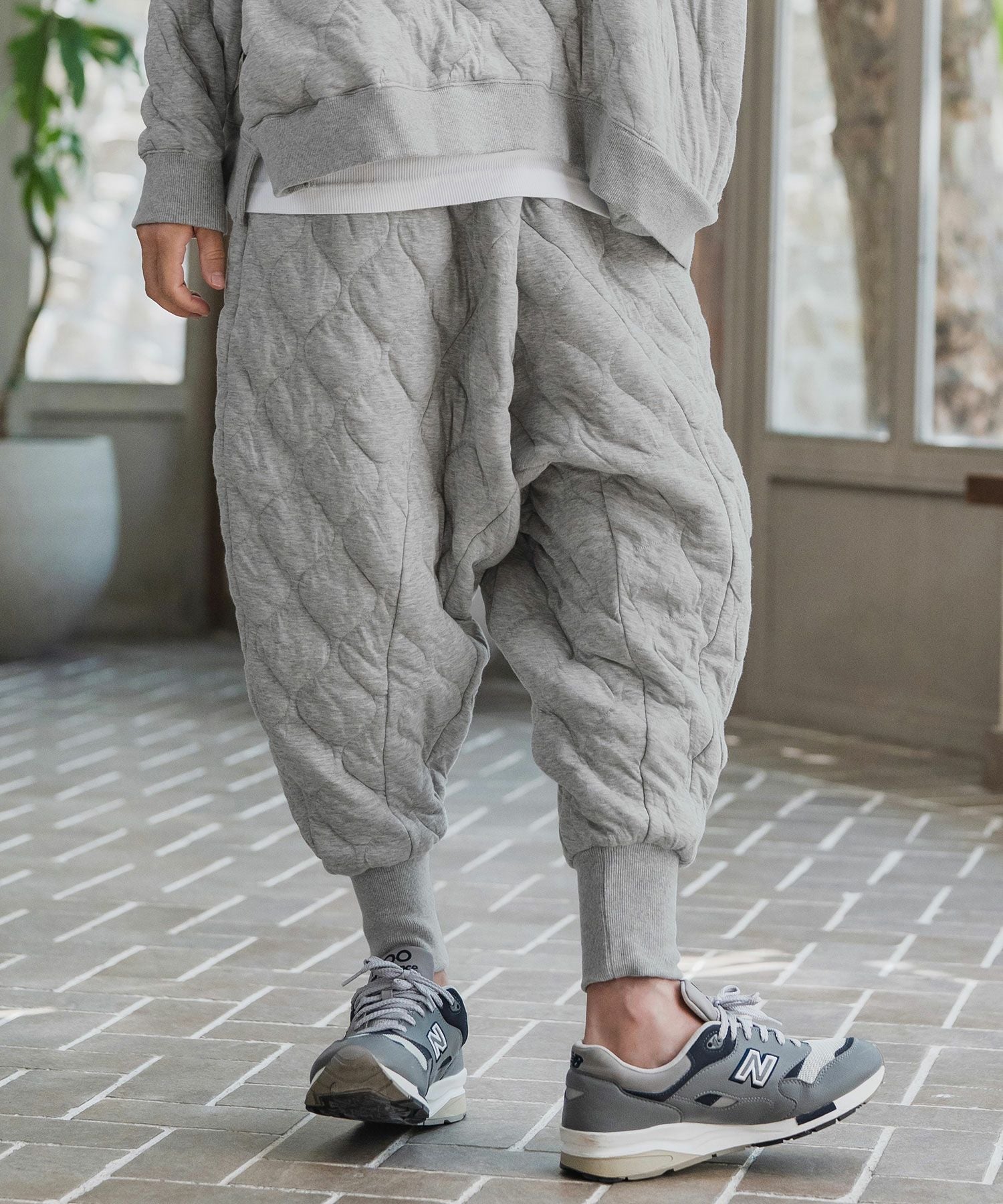CAMBIO(カンビオ)】Wave Quilting Surrouel Pants キルティング