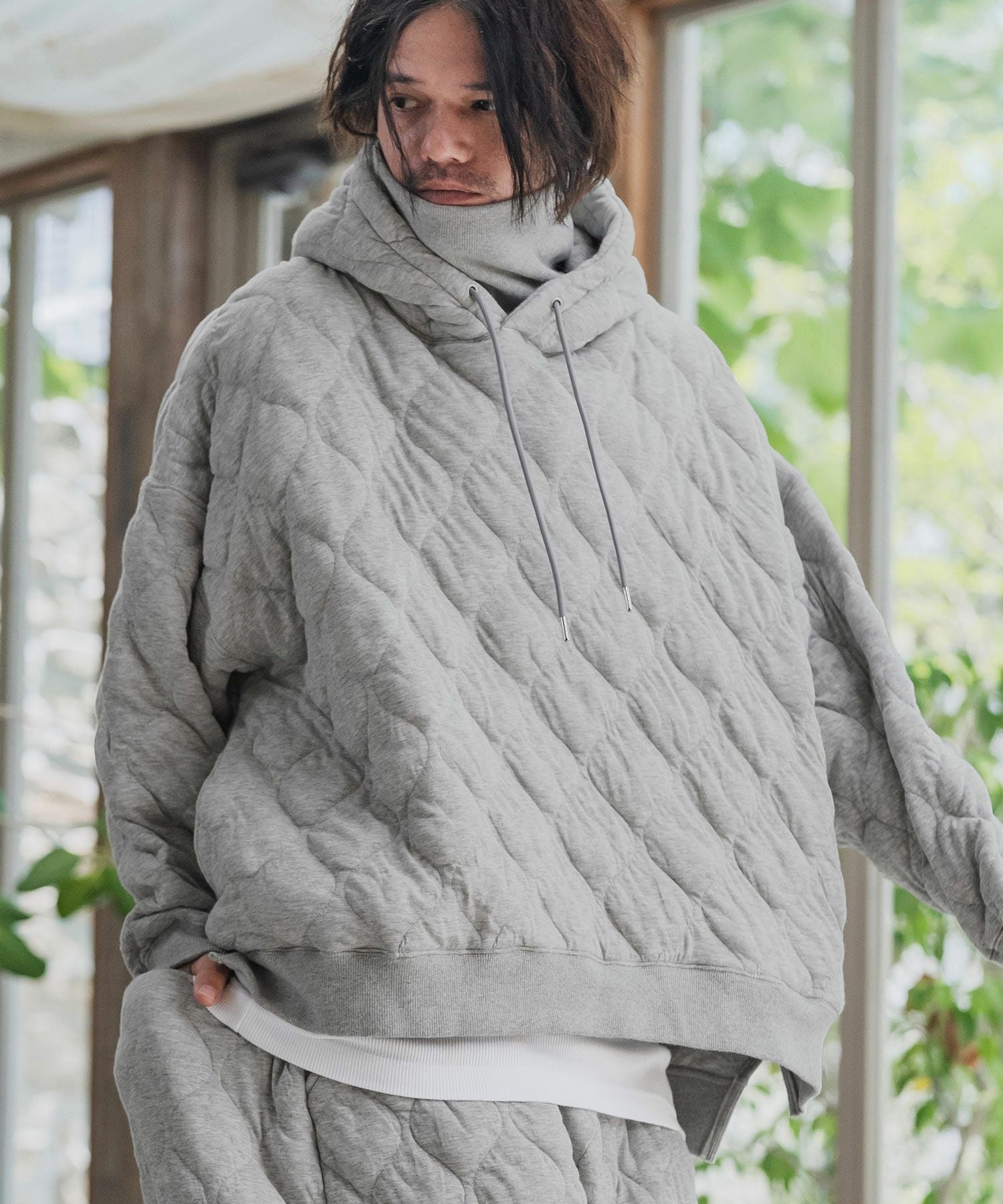 CAMBIO(カンビオ)】Wave Quilting High Neck Parka キルティング CAMBIO(カンビオ)】Wave Quilting High Neck Parka キルティング