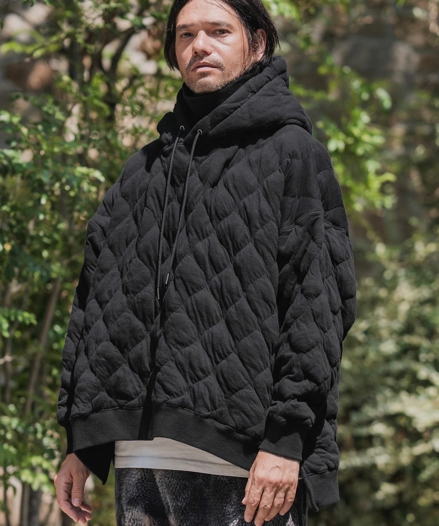 CAMBIO(カンビオ)】Wave Quilting High Neck Parka キルティング