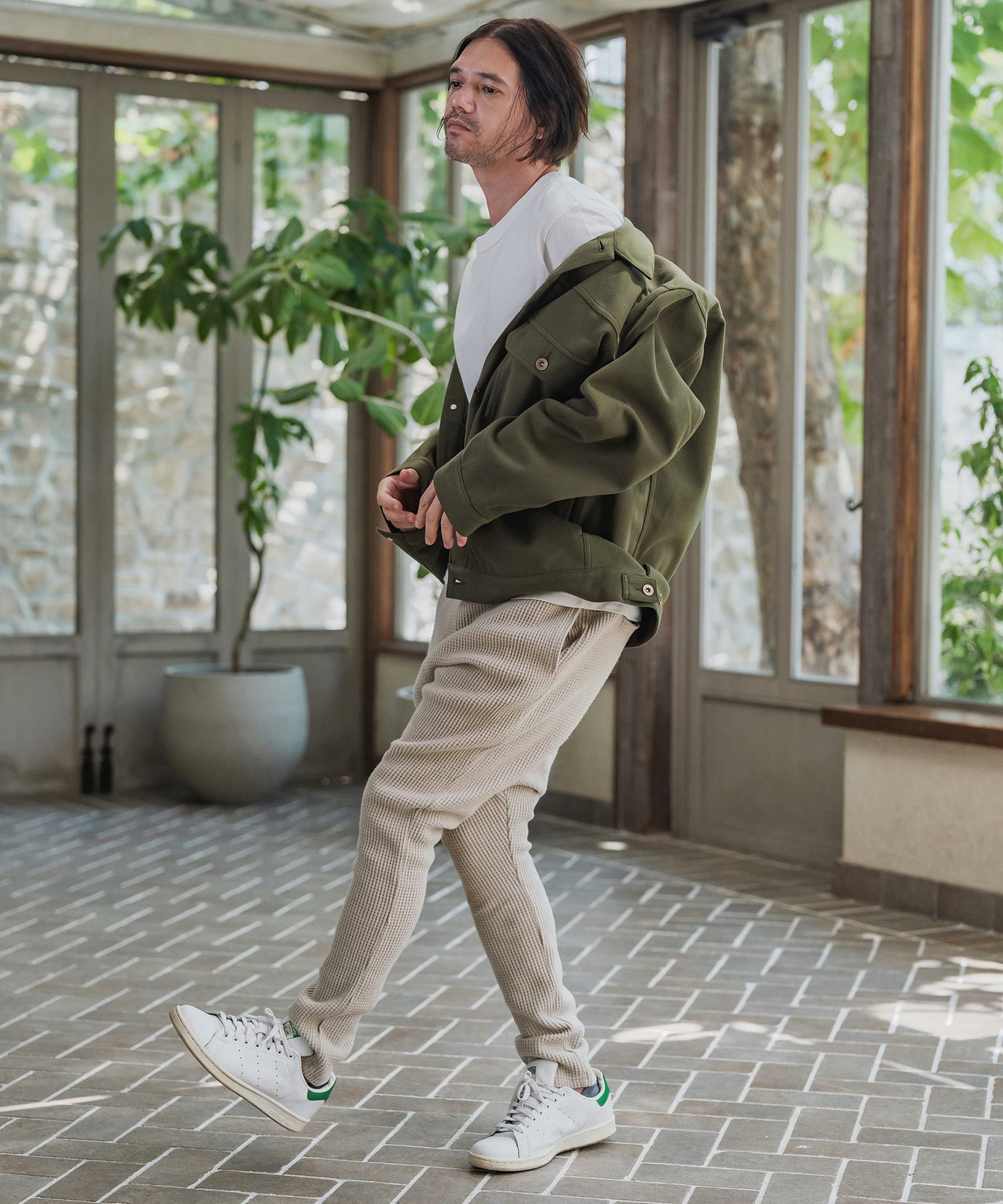 CAMBIO(カンビオ)】Big Waffle Knit saw Jodhpurs Pants ジョッパーズ