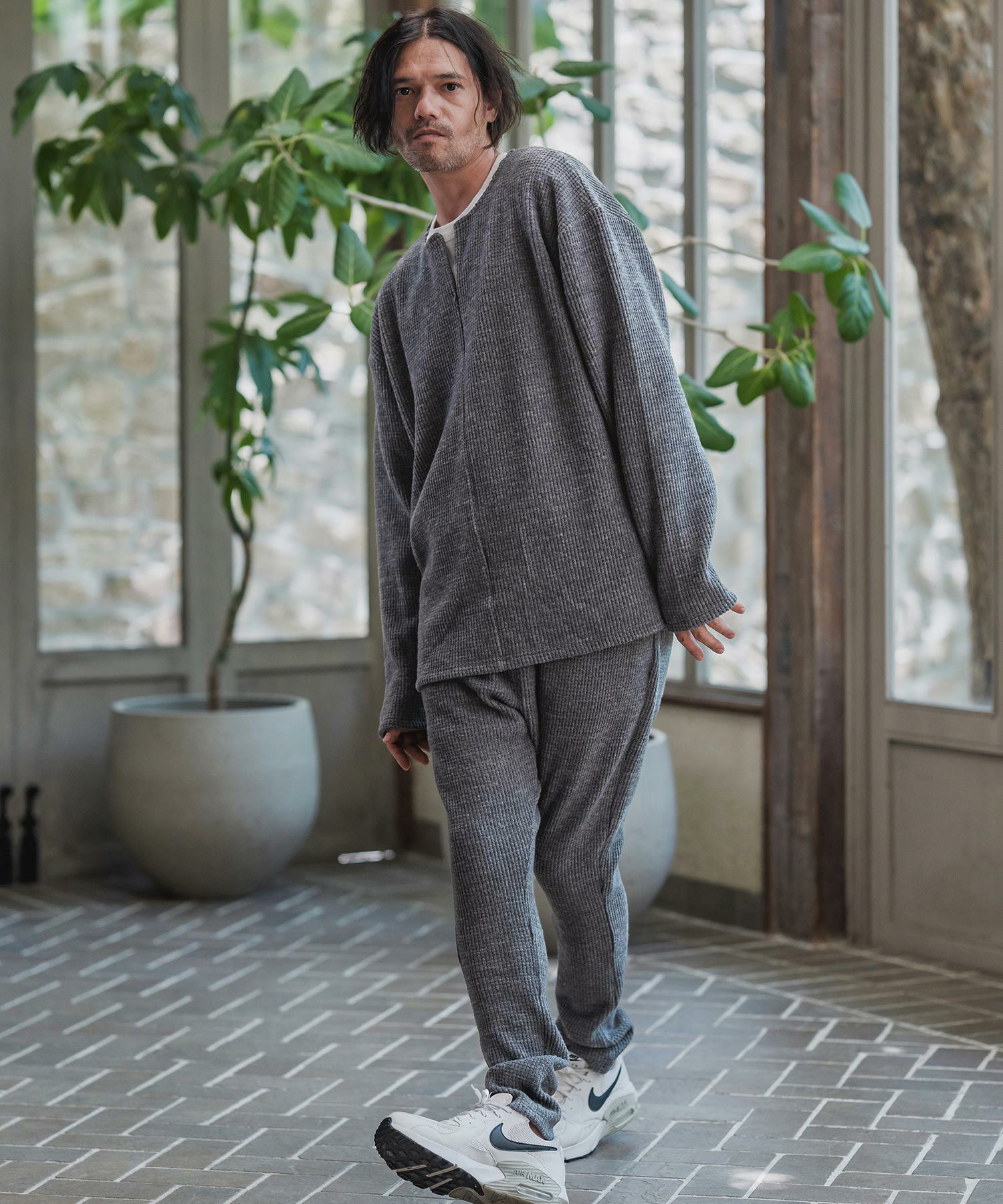 CAMBIO(カンビオ)】Big Waffle Knit saw Jodhpurs Pants ジョッパーズ