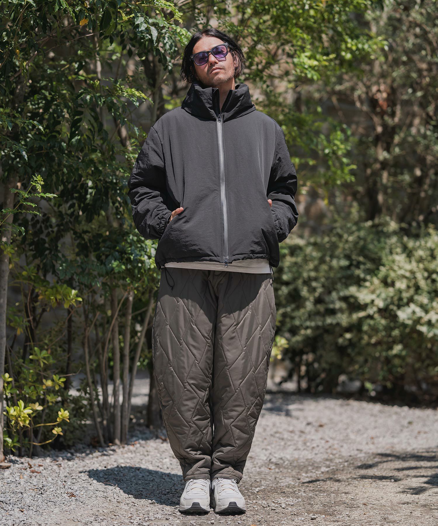 30%OFF【CAMBIO(カンビオ)】止水ZIPターンバックハイネック中綿