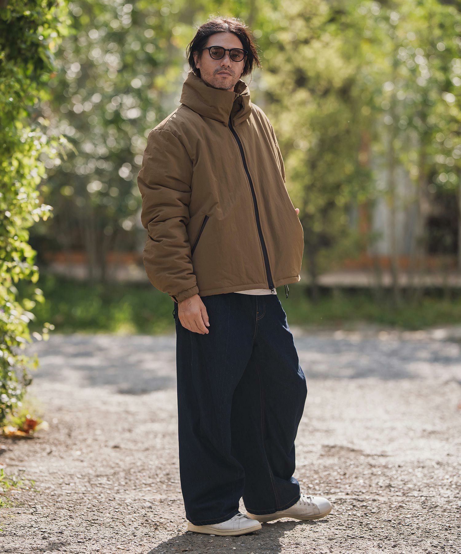 30%OFF【CAMBIO(カンビオ)】止水ZIPターンバックハイネック中綿