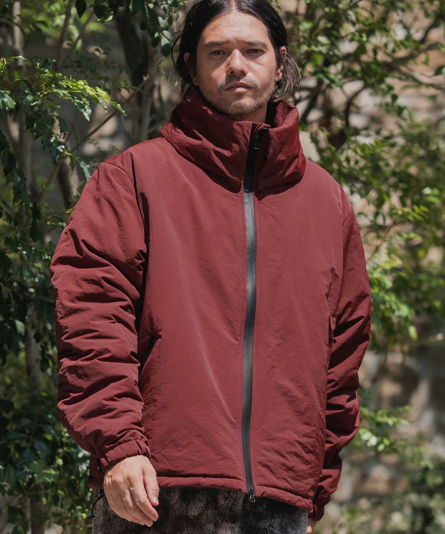30%OFF【CAMBIO(カンビオ)】止水ZIPターンバックハイネック中綿