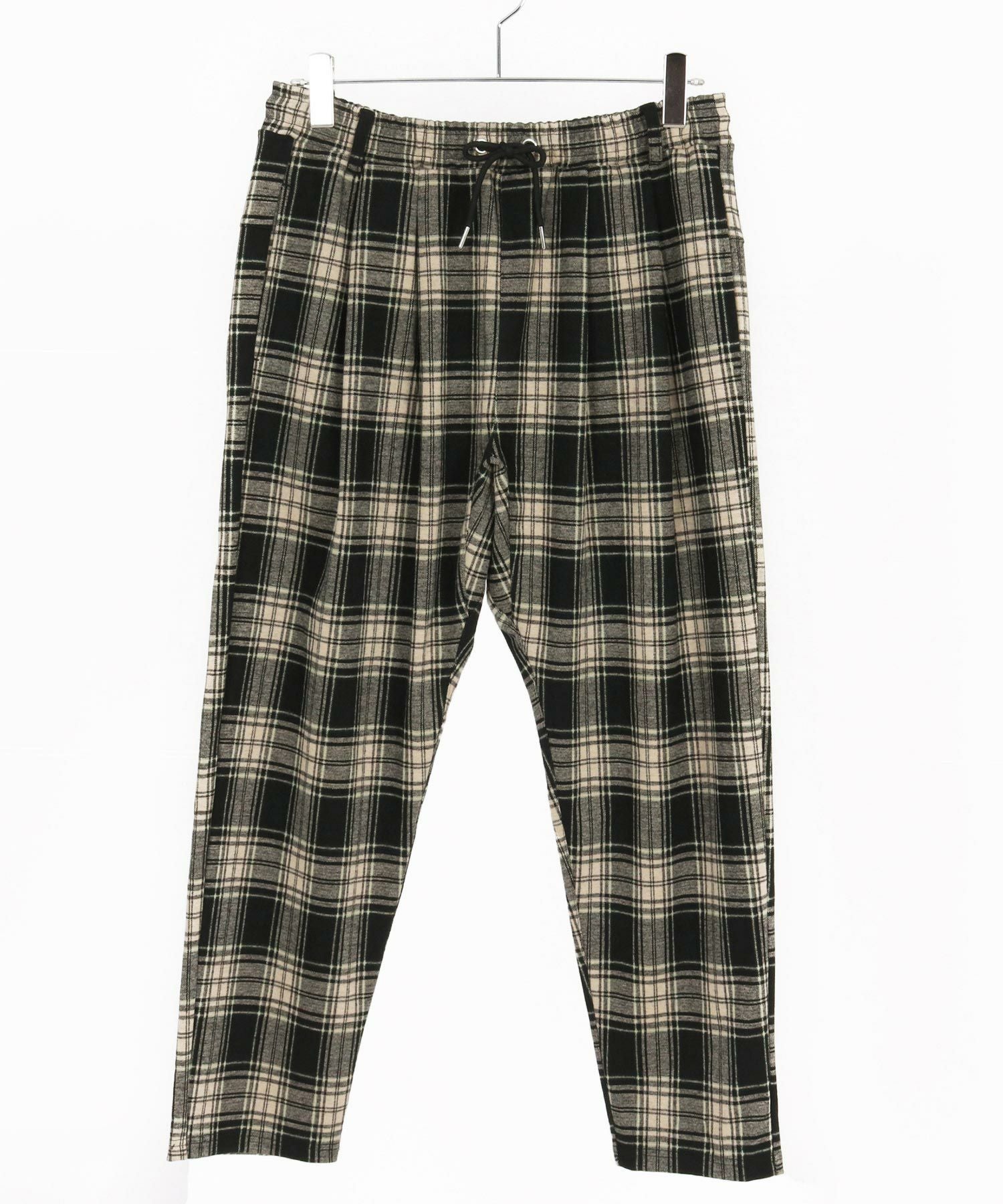 CAMBIO(カンビオ)】Check Ponti Tapered Pants テーパードパンツ