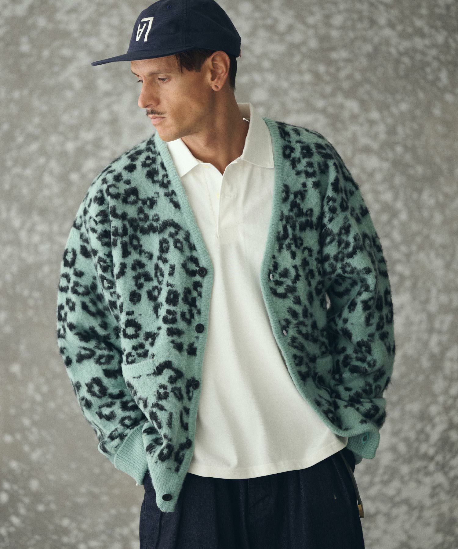 THEOREM(セオレム)】Mohair-like Leopard Cardigan レオパード