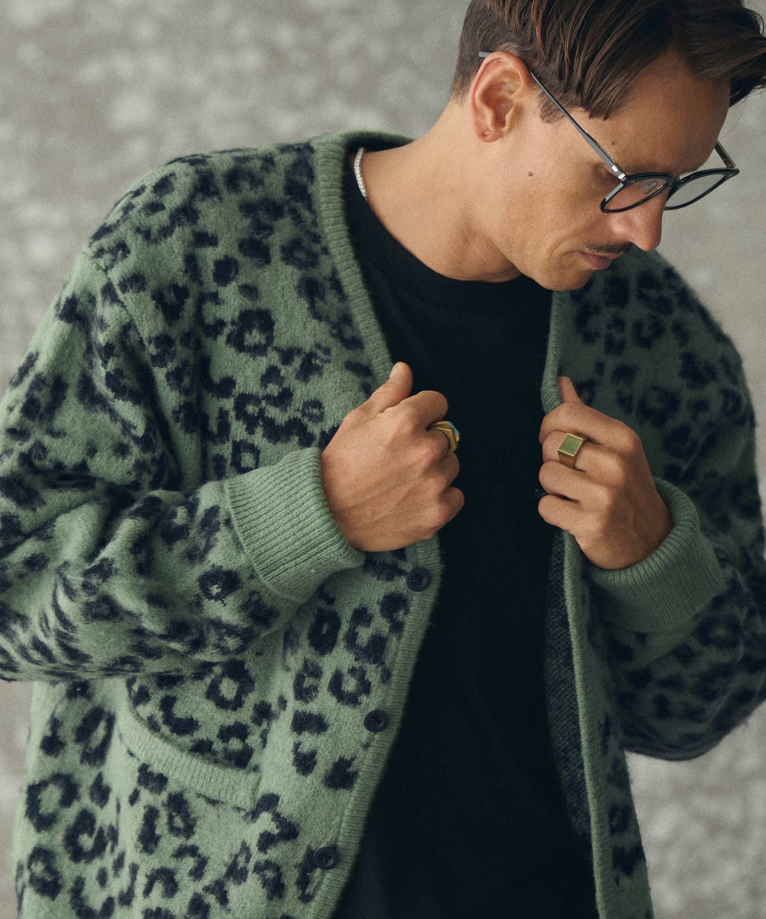 THEOREM(セオレム)】Mohair-like Leopard Cardigan レオパード
