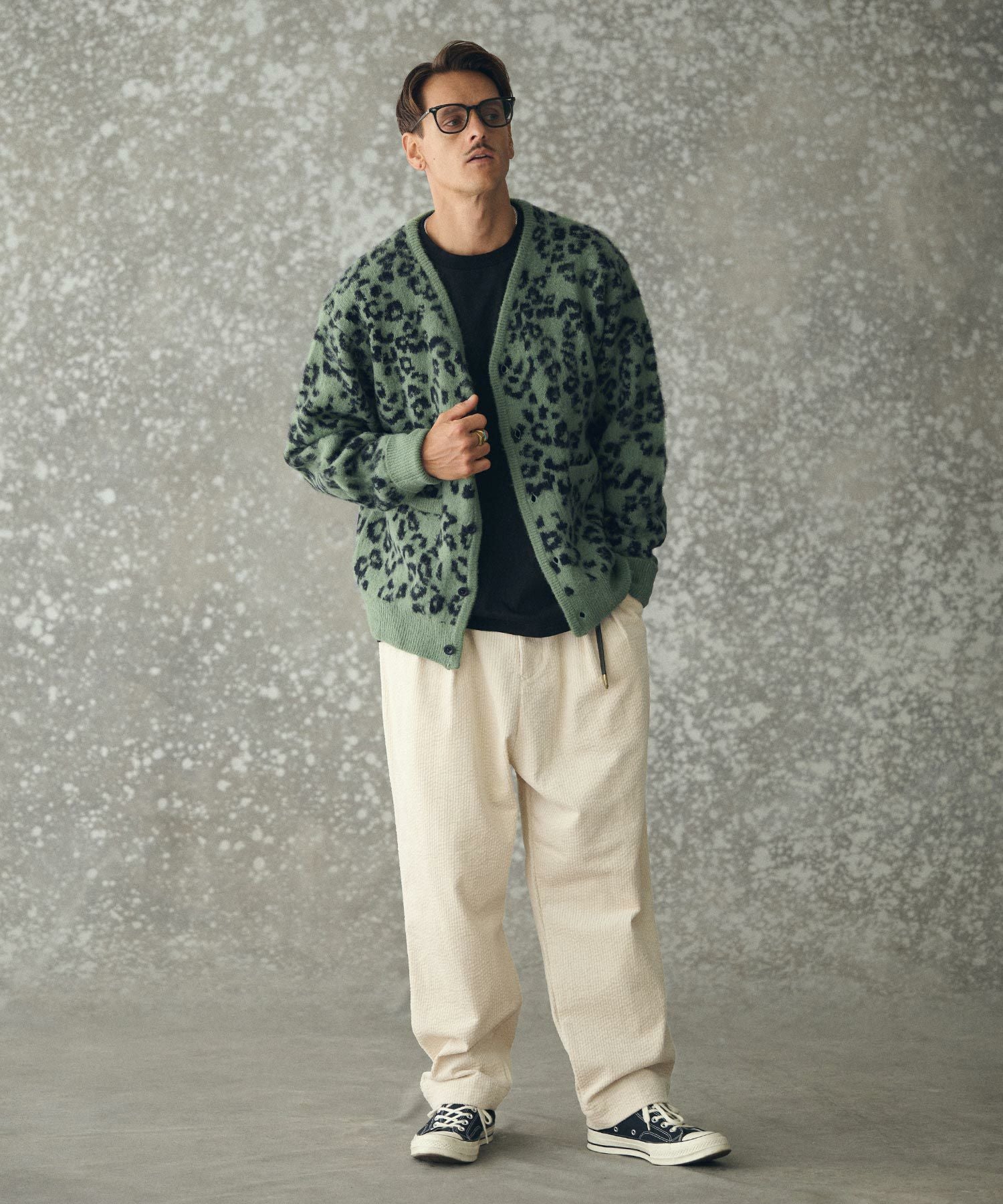 Theory ローゲージカーディガン❤︎ THEOREM(セオレム)】Loop Yarn Cable Knit Shawl Cardigan ショール