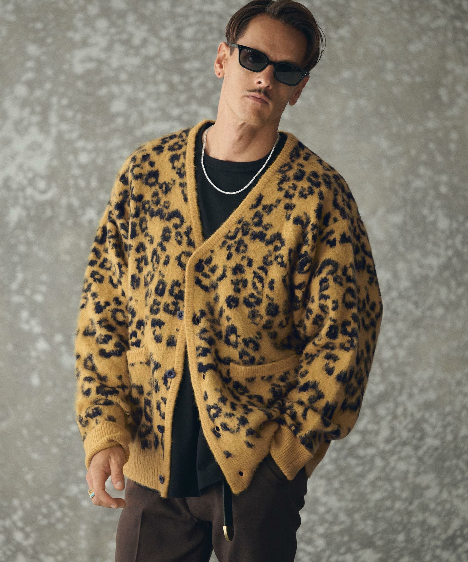 THEOREM(セオレム)】Mohair-like Leopard Cardigan レオパード