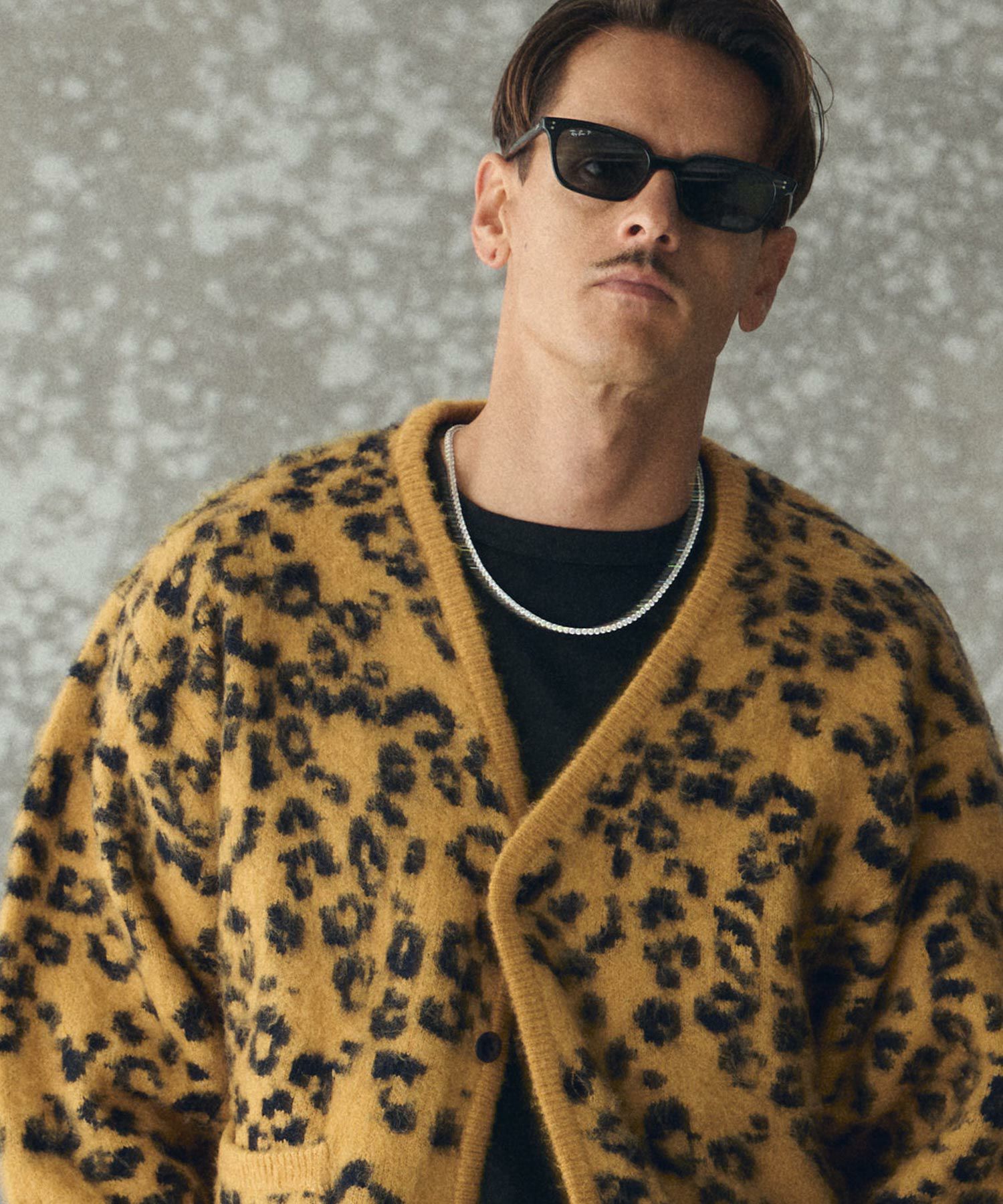 Lelocivementカーディガン新品同様 THEOREM(セオレム)】Mohair-like Leopard Cardigan レオパード