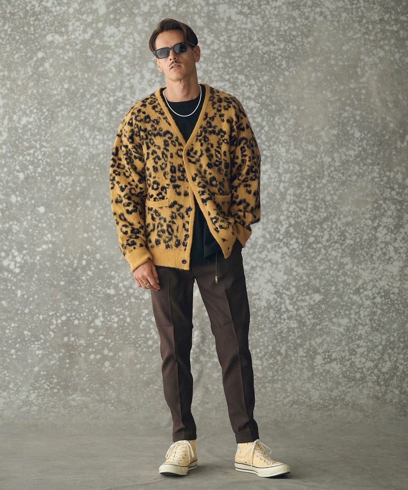 THEOREM(セオレム)】Mohair-like Leopard Cardigan レオパード 