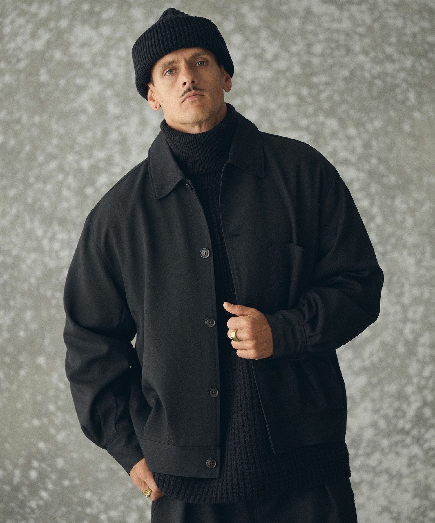 ミャー様 THEOREM(セオレム)】 Wool-like Sharky Worker Jacket ワーク