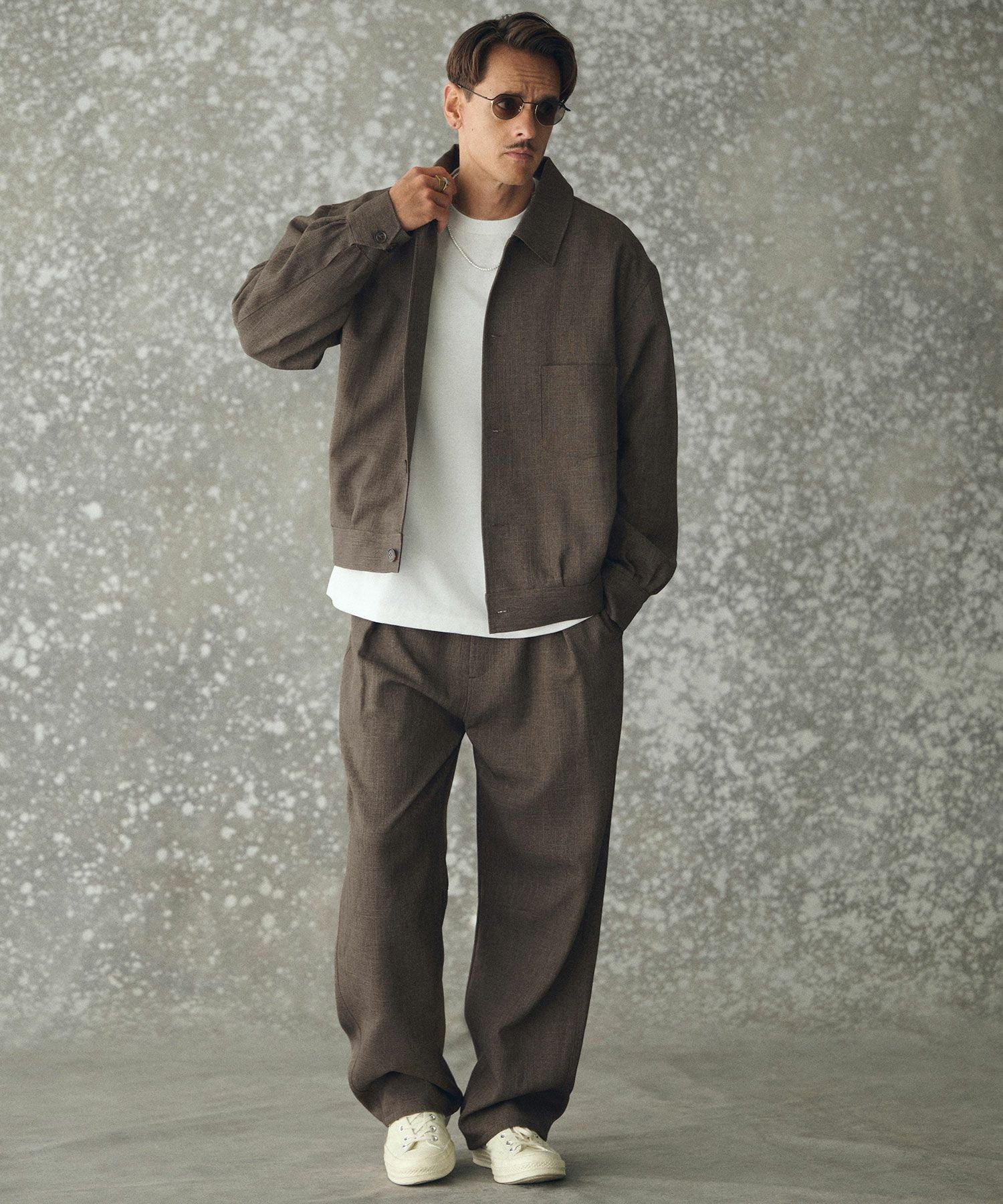 THEOREM(セオレム)】 Wool-like Sharky Worker Jacket ワーク