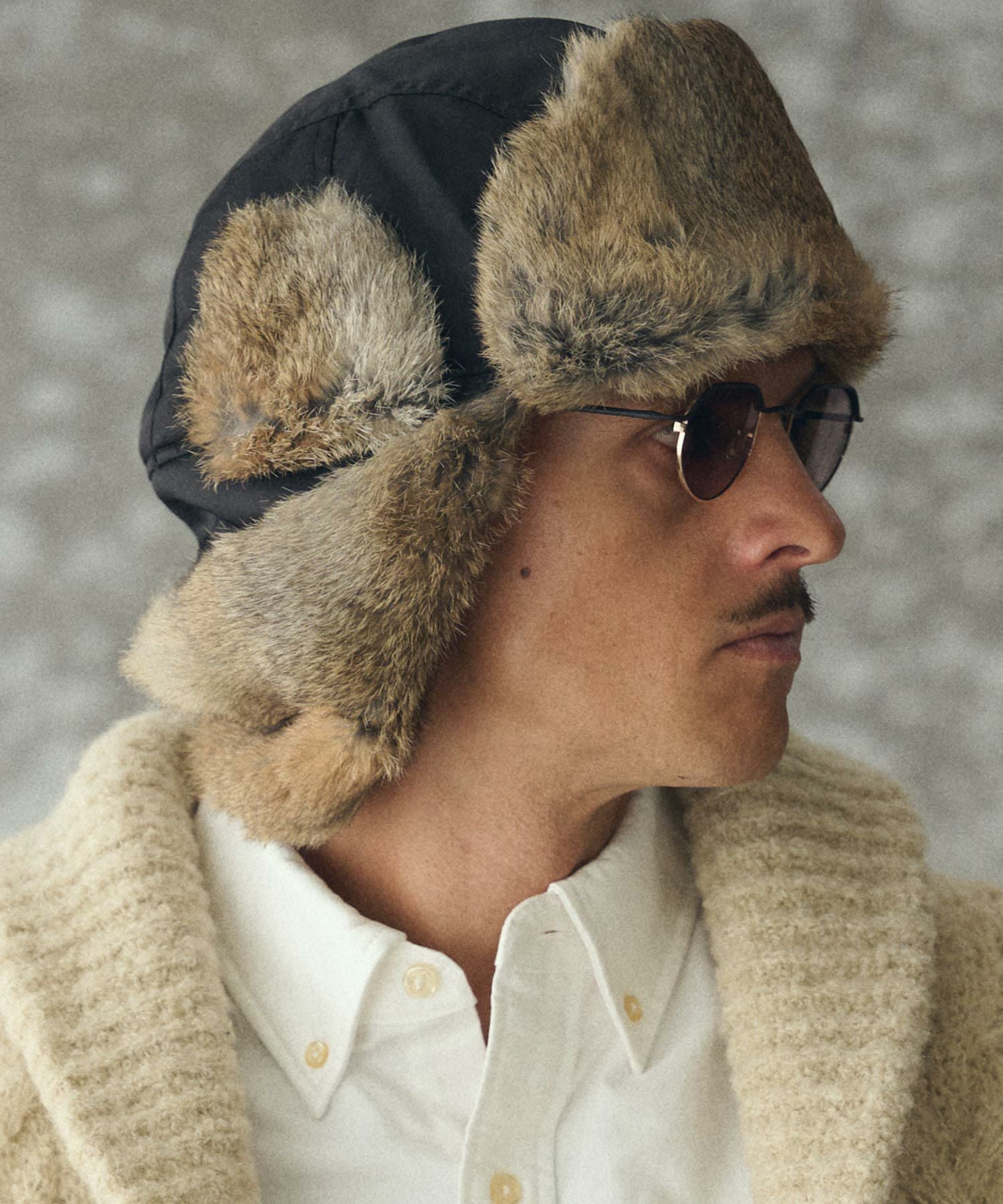 THEOREM(セオレム)】Rabbit Fur Flight Cap フライトキャップ(TRM25