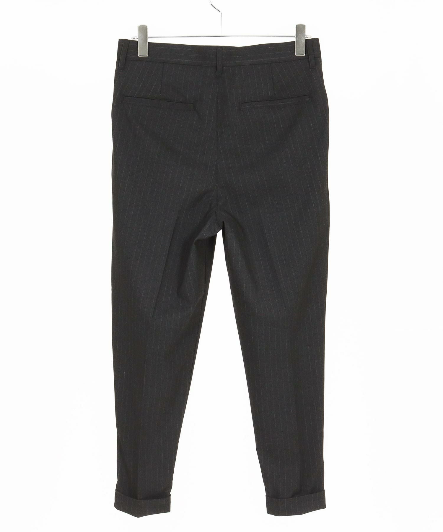 kolor ピンストライプテーパードスラックス THEOREM(セオレム)】 Turn up TR Stripe Tapered Pants ピンストライプ