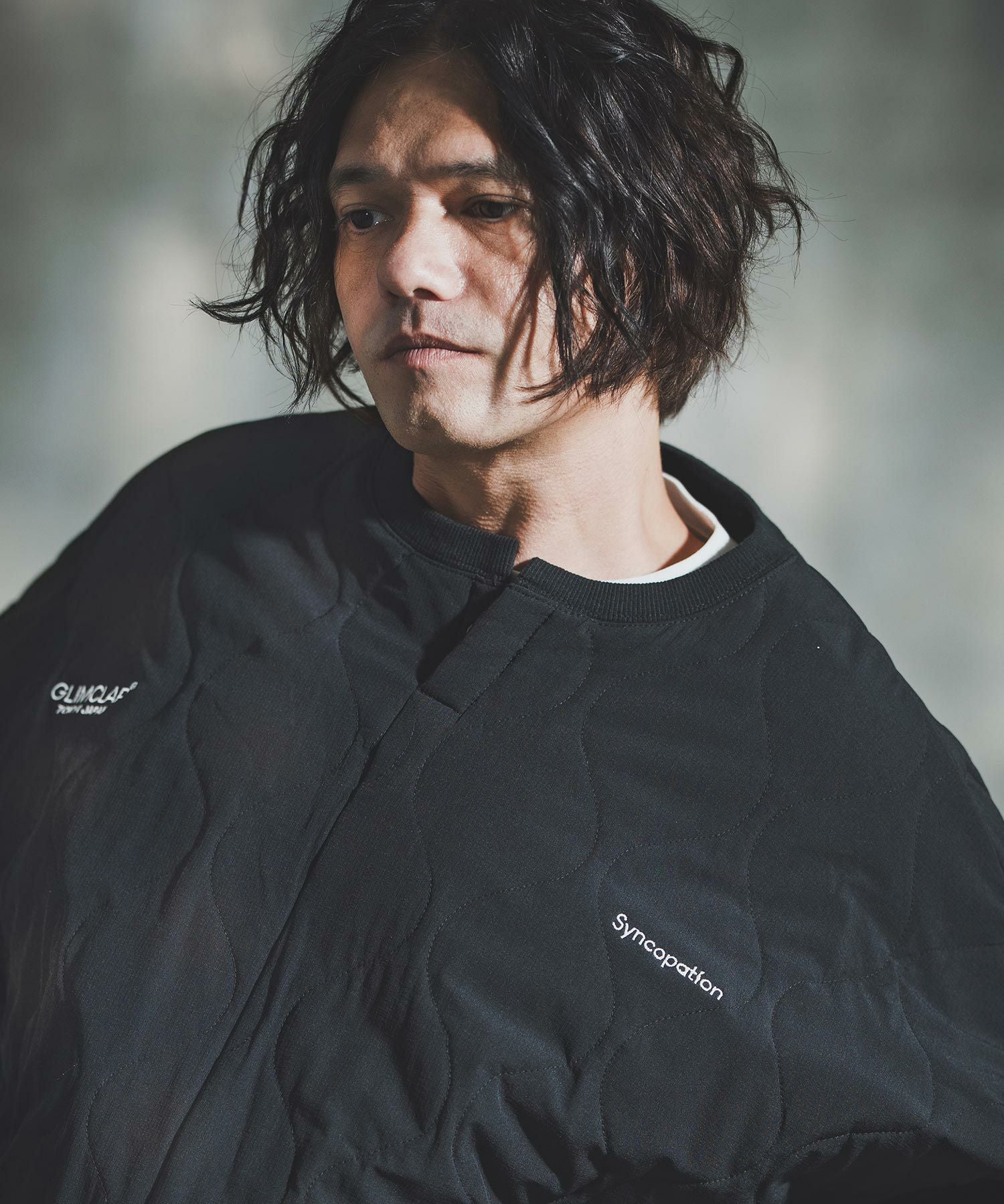 GLIMCLAP(グリムクラップ)】Wave Quilted Ripstop Pullover ウェーブ