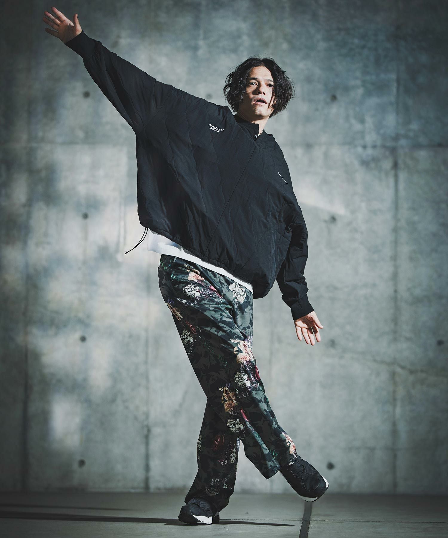 GLIMCLAP(グリムクラップ)】Wave Quilted Ripstop Pullover ウェーブ
