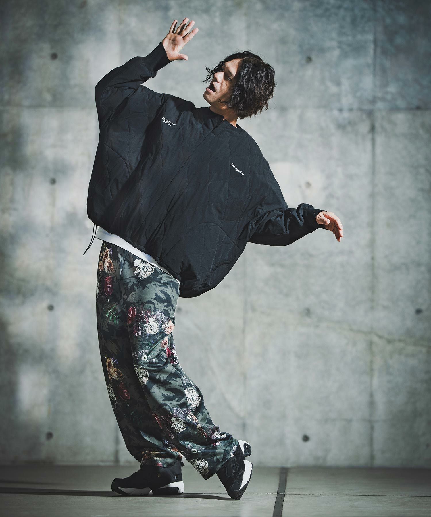 GLIMCLAP(グリムクラップ)】Wave Quilted Ripstop Pullover ウェーブ