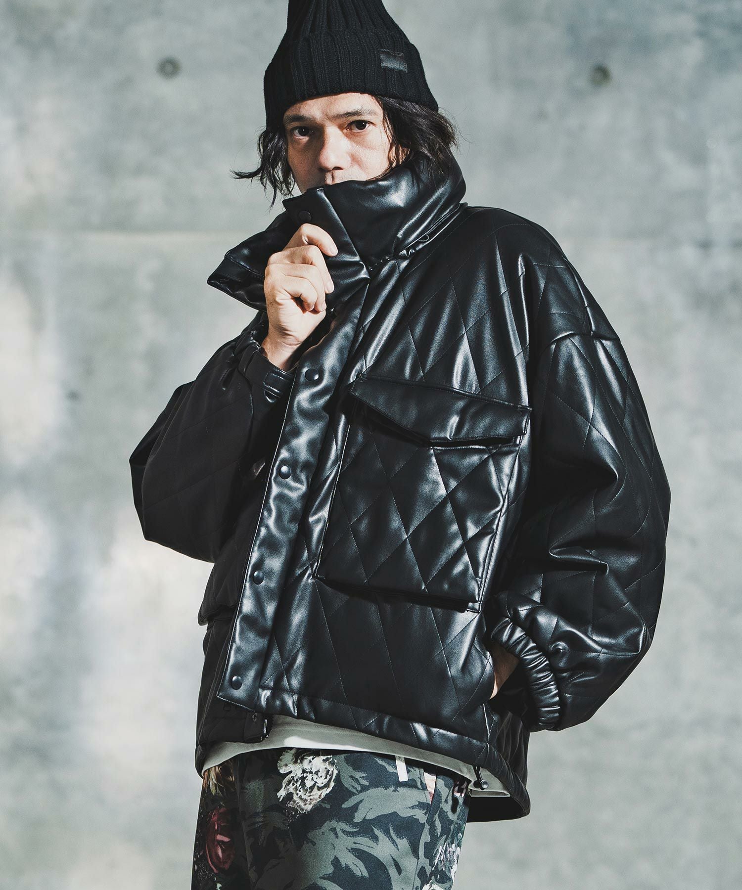 GLIMCLAP(グリムクラップ)】Synthetic Leather WEP Jacket - Diamond 