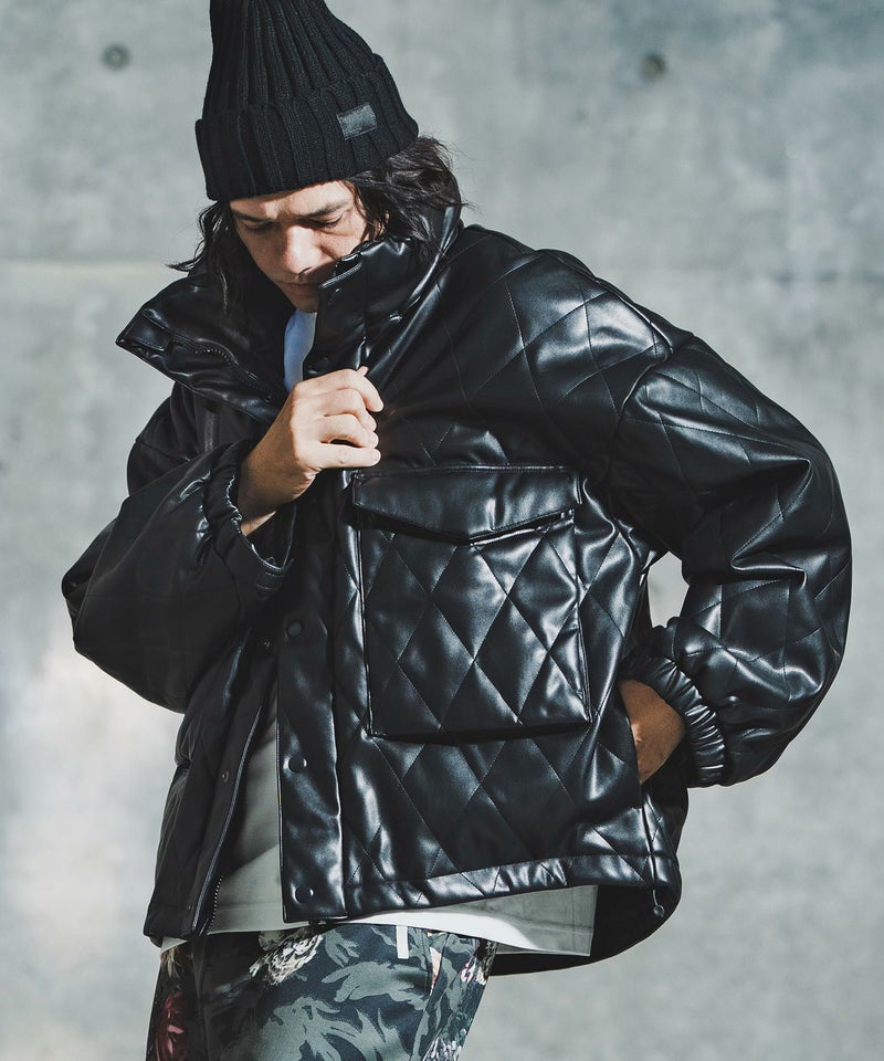 GLIMCLAP(グリムクラップ)】Synthetic Leather WEP Jacket - Diamond 